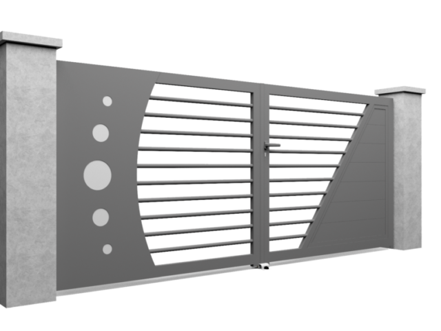 Modèle de portail en aluminium Select Hybrid A