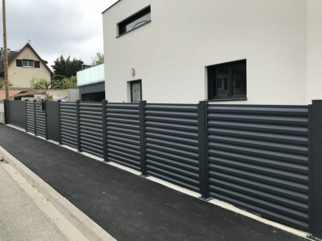 Clôture sur mesure en aluminium Brise Vue