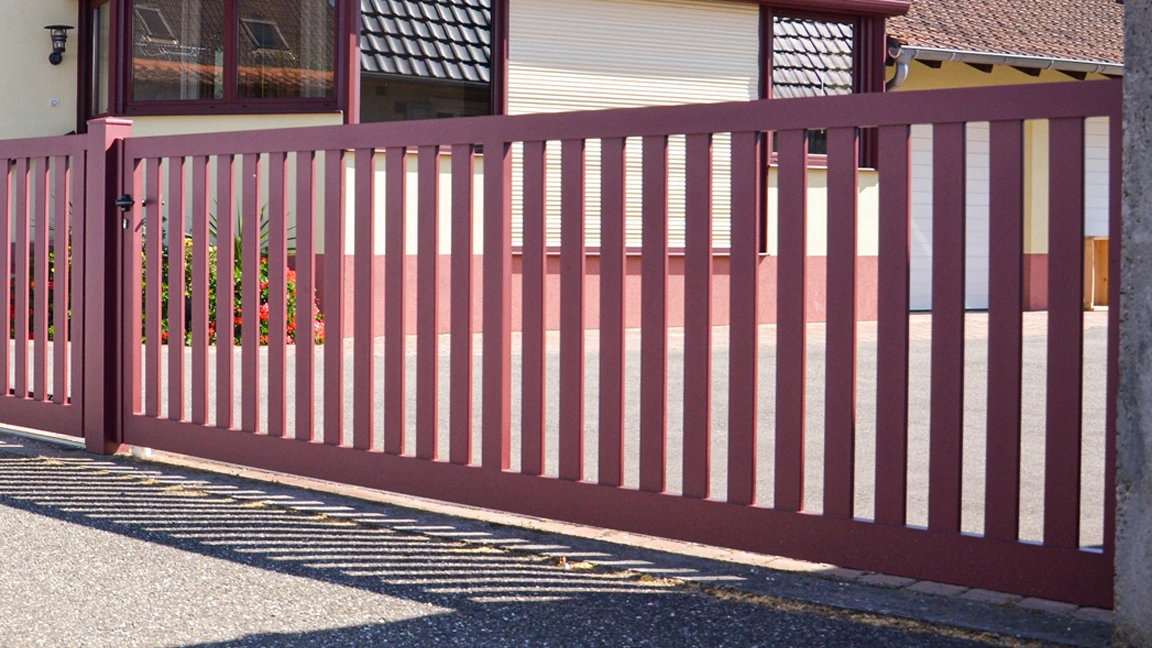 Portail aluminium 1 vantail grande dimension