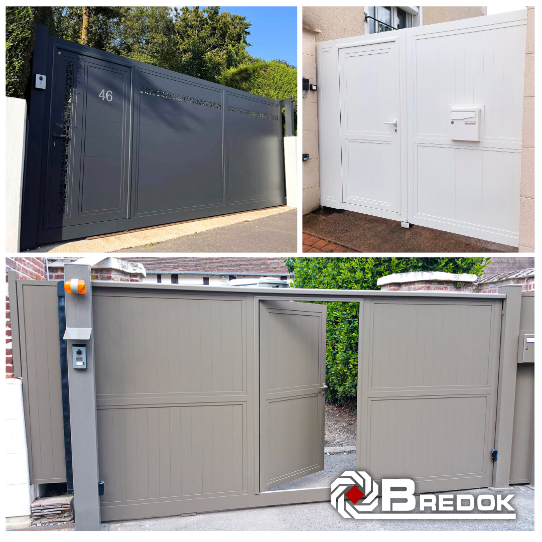 Portillons intégrés dans un portail